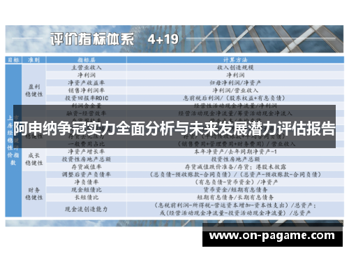 阿申纳争冠实力全面分析与未来发展潜力评估报告 阿申纳争冠实力全面分析与未来发展潜力评估报告